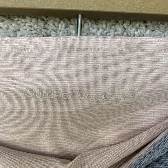 Outdoor Voices Springs 7/8 Leggings Size Medium Gray Pink High Rise Pull On - Picture 8 of 11